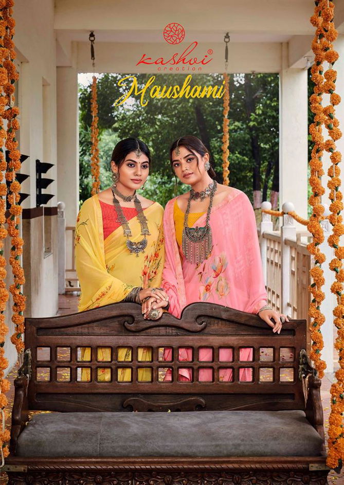 Kashvi Maushami Georgette Wholesale Saree Collection 